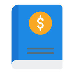 Financial Accounting Icon. Flat Icon