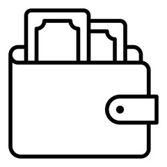 Icon wallet. Line Icon
