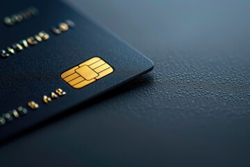 Ultra Quality Image of Close Up on Credit Card Mockup Isolated