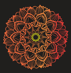 color full background mandala design