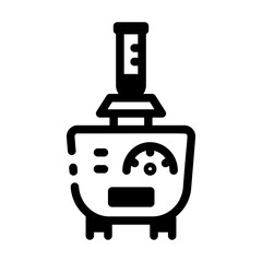 A line style icon of a lab vortex mixer 
