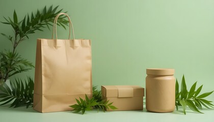 Mockup Packaging in Organic Setting