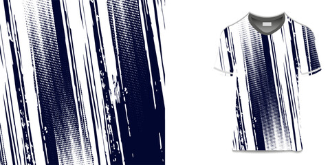 desain jersey sublimasi grunge sikat merah halfton hitam sporty modern balap abstrak horor garis motorsport stiker livery game esport modern