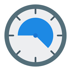Icon Timer for Time Management. Flat Icon