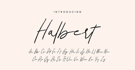 Hilbert-Modern Hand Lettered Font
