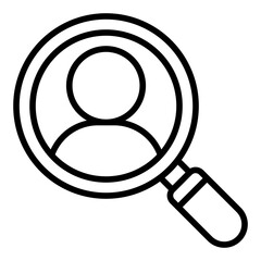 User Search Icon. Line Icon