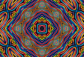 Obraz premium Bright background with abstract colorful pattern from stripes