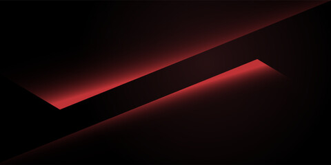 Abstract red polygon elegant background vector illustration, banner business product present. modern futuristic concept