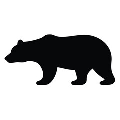 silhouette of a polar bear