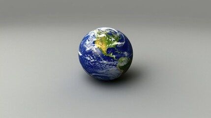 Fototapeta premium Global view of earth from space representing international technology and business connections in a digital world