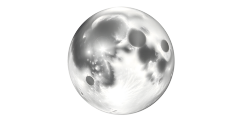 metal ball on a white background