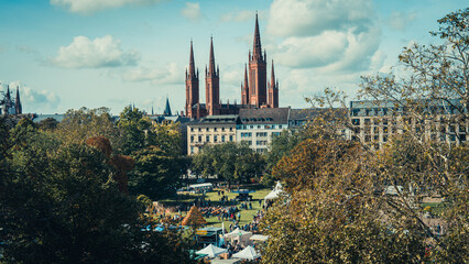 Naklejka premium Wiesbaden Herbstmarkt