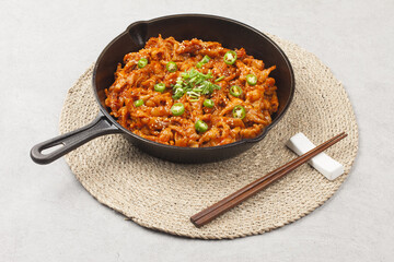  Chicken feet is a dish made by stir-frying trimmed chicken feet with red pepper powder, red pepper...