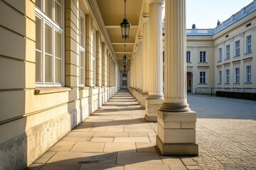 Fototapeta premium Sejm in Warsaw, Poland: House of Parliament and Government Building