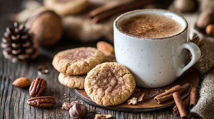 Snickerdoodles. Delicious Cinnamon-Sugar Cookies Perfect with Coffee or as a Snack