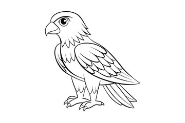 Fototapeta premium Eagle coloring page for kids 