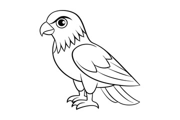 Eagle coloring page for kids 