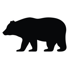 Fototapeta premium bear silhouette vector