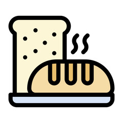 A slice of fresh bread