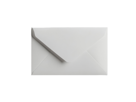 An Isolated White Envelope Set Against a Sleek Black Background, Ready for Your Message - Powered by Adobe
