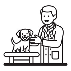 Veterinary clinic pet care vector