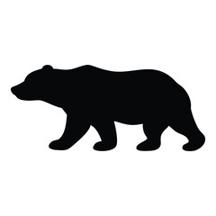 Fototapeta premium bear silhouette vector