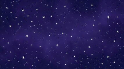 Fototapeta premium Starry Night Sky With Constellations and Galaxies