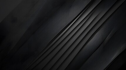 Obraz premium 3. Abstract dark black background with striking diagonal lines and a smooth gradient transitioning from dark to light tones. Modern halftone effect.
