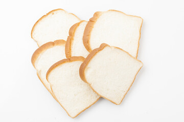   Sliced ​​bread is a staple food made by mixing yeast into flour and kneading the dough, then baking it.
  