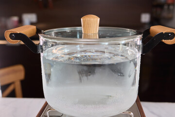 The Contemporary Modern Glass Kettle Effortlessly Boiling Water with a Stylish Decorative Touch