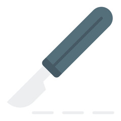Icon kitchen knife. Flat Icon
