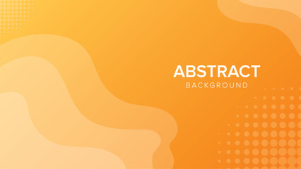 Abstract Orange Gradient Background with Fluid Wave Shapes