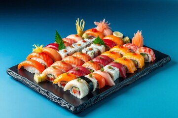 Elegant Sushi Platter Presentation