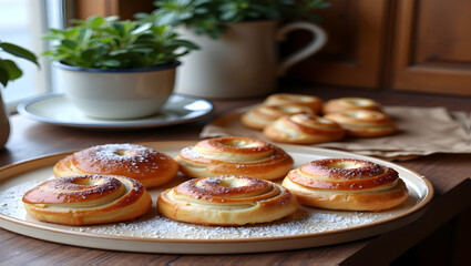 Charming coffee house with artisan pastries