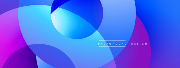 Background design with overlapping circular shapes, featuring smooth gradients and soft lighting effects, creating a dynamic abstract composition