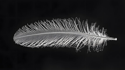 feather, white, bird, isolated, black, fluffy, plume, object, wing, light, macro, soft, swan, blue, abstract, single, down, animal, quill, fly, smooth, softness, feathers, close-up, delicate