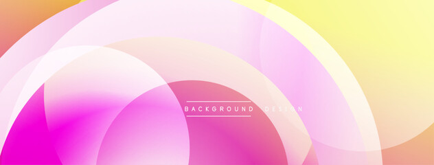 Abstract composition with layered circular elements, blending gradients and soft transitions, creating a sense of depth, motion, and visual harmony