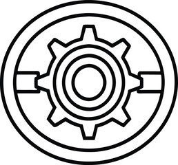 gear icon vector illustration