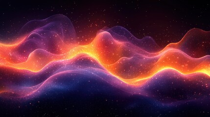 Fluid Gradient Abstract Art with Contemporary Design Elements