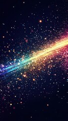 Obraz premium neon sparks electric arc flat design side view cyber grunge cartoon drawing vivid