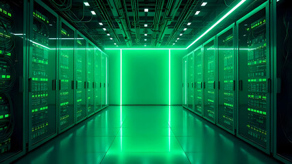 Network server room.