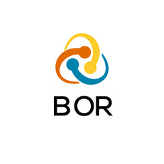 BOR  creative minimalist letter logo.