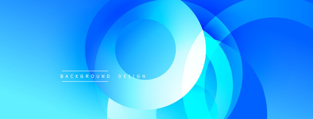 Background design with overlapping circular shapes, featuring smooth gradients and soft lighting effects, creating a dynamic abstract composition