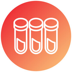 Vector Design Test Tubes Icon Style