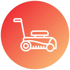 Vector Design Lawn mower Icon Style