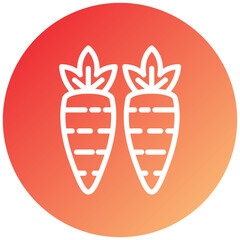 Vector Design Carrots Icon Style