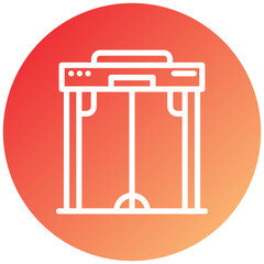 Vector Design Boarding Gate Icon Style