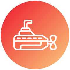 Vector Design Submarine Icon Style