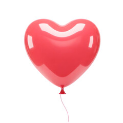 red balloon isolated on white