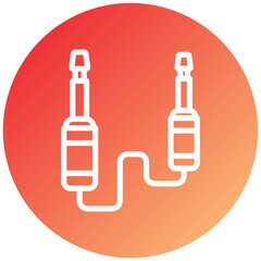 Vector Design Audio Cable Icon Style